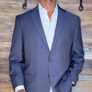 Tollegno 1900 Super 120's Wool Blue Dual Vent Blazer Sport Jacket 42R